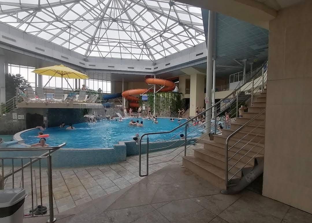 Indoor pools and slides at Brașov's Aquatic Paradise
