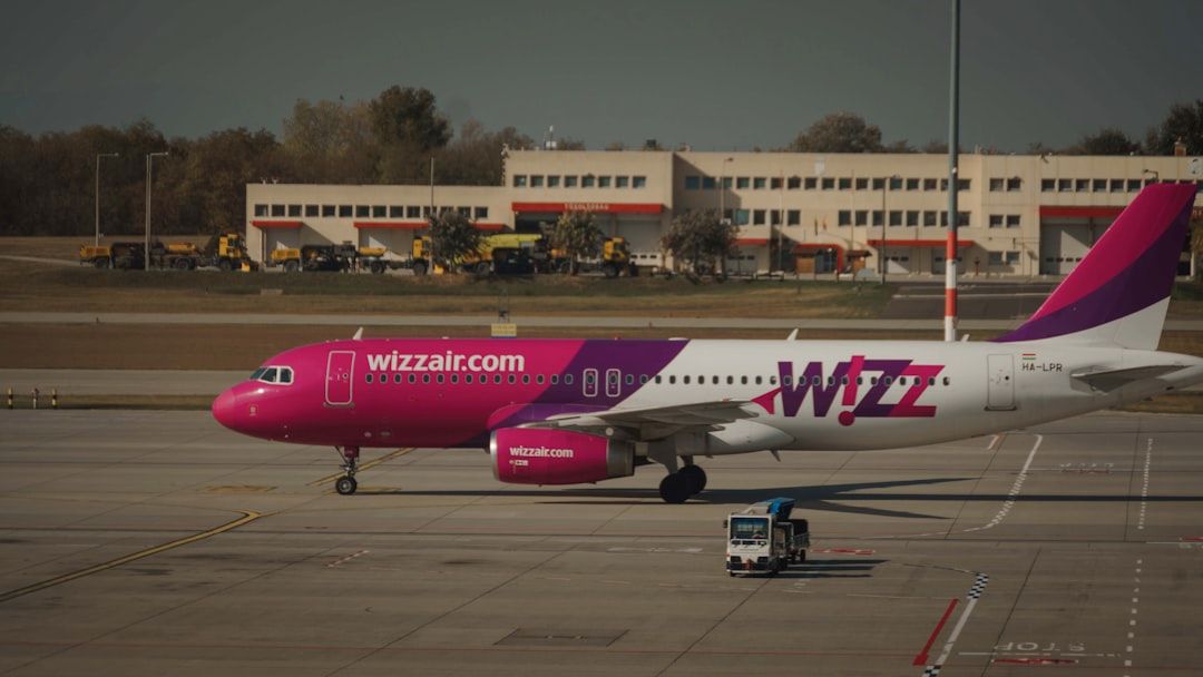 Wizz Air airplane on the runway