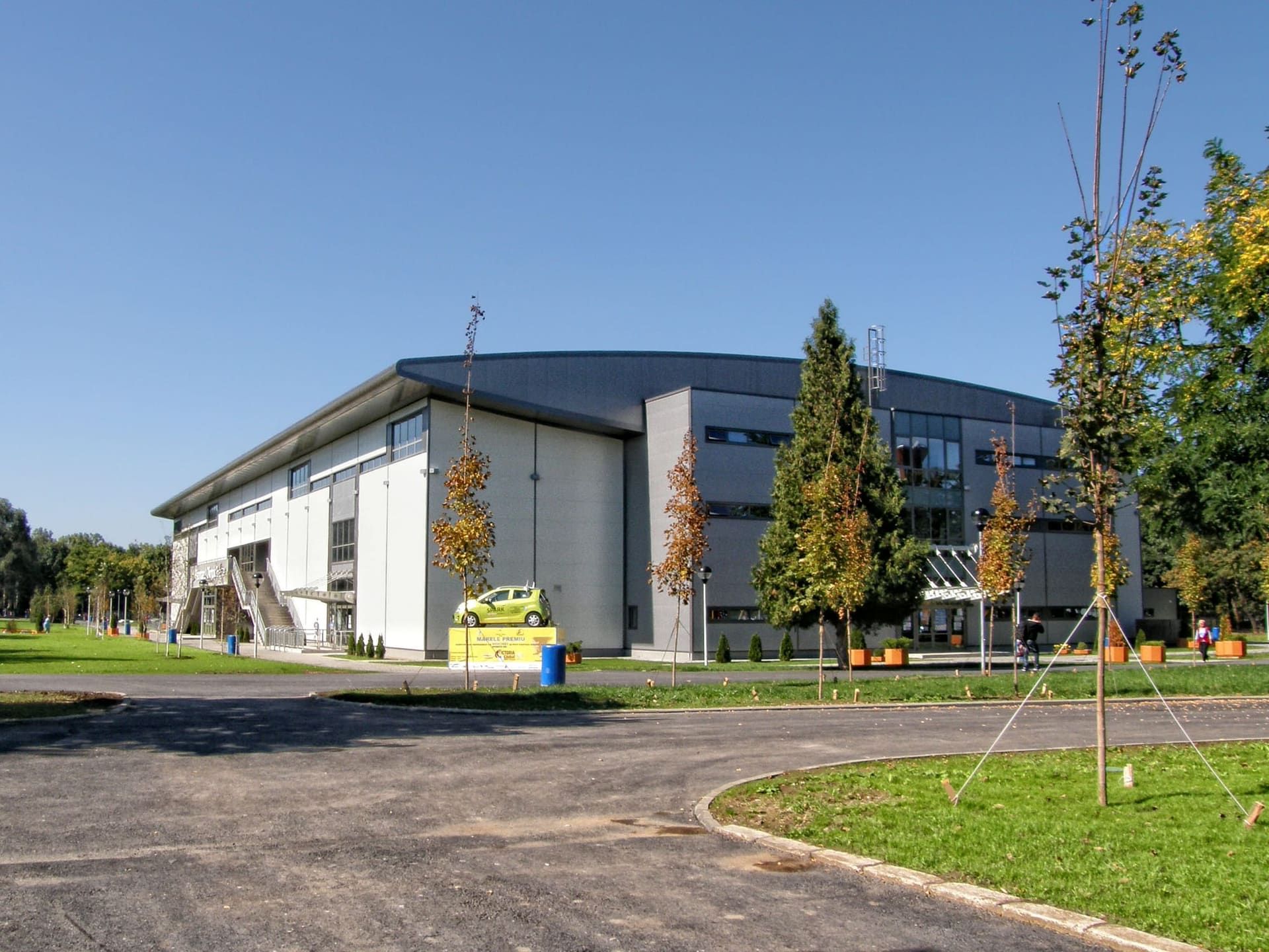 The Olympic Ice Rink building in Brașov